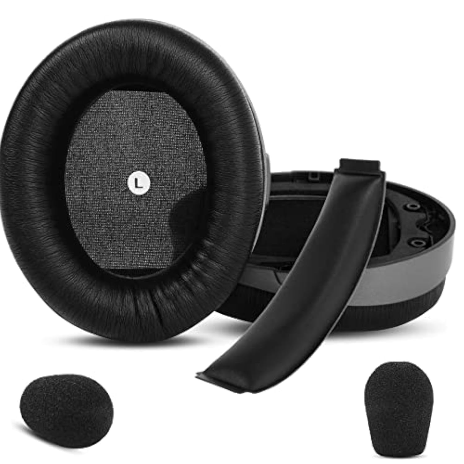 Ear Pads Ear Cushions Cover Compatible With Audeze Penrose X/Audeze Mobius/Audeze Penrose/Hyperx Cloud Orbit S Gaming Headphone Padding Headband Memory Foam Parts (Set 3)