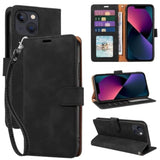 iPhone 13 Wallet Case with RFID Blocking, 4 Card Slots, Black