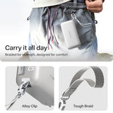 PowerGo 3-in-1 Portable Charger, 10000mAh Power Bank, 45W Fast Charging with 3.3 ft Built-in Retractable USB-C Cable & Foldable Wall Plug Travel