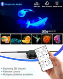 3D Hologram Fan, 18 Inch 3D Holographic Fan 2000*704Px Resolution 352Pcs Hd Led Beads With Remote/Bluetooth/Wifi, Holographic Video Advertising Projector For Business,Halloween,Party,Bar (45Cm, 8G)