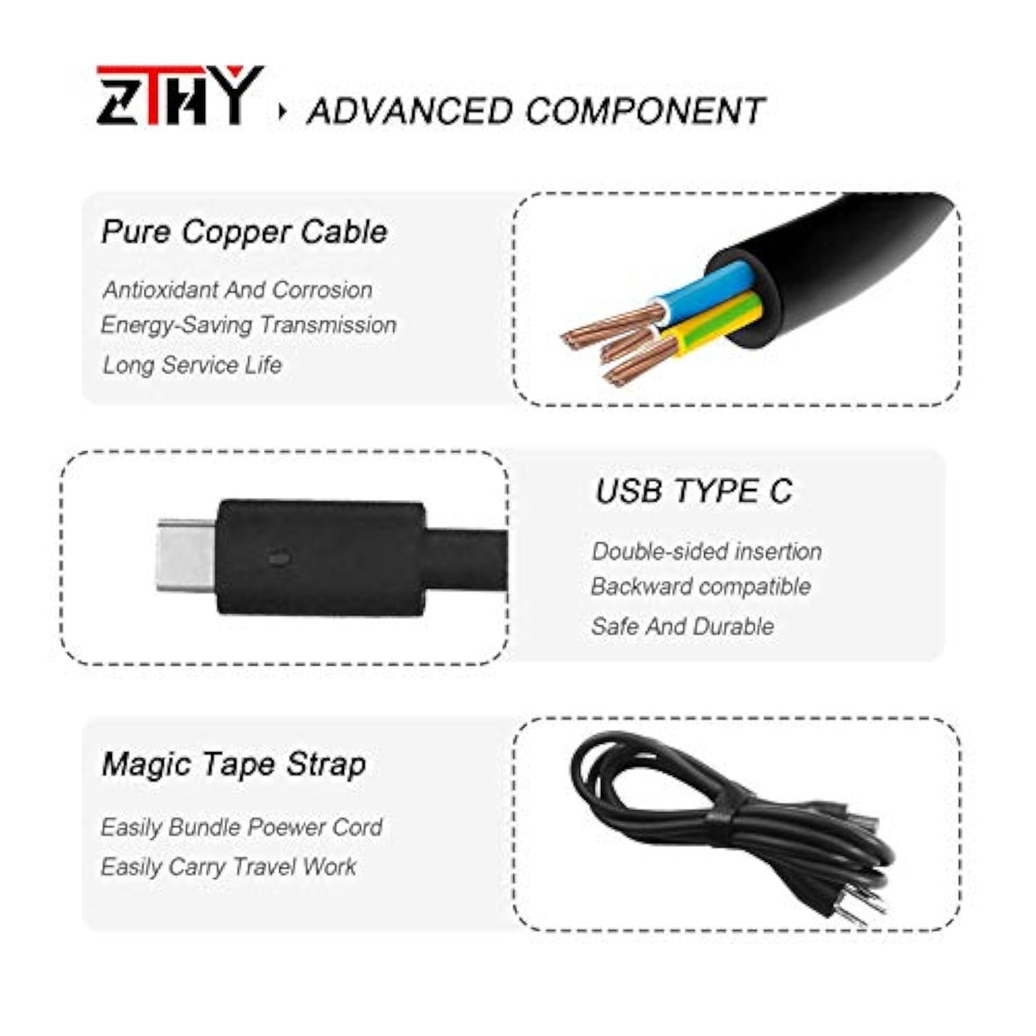 New Dell 65W Usb-C Type C Ac Adapter Laptop Charger For Dell Latitude 5290 720