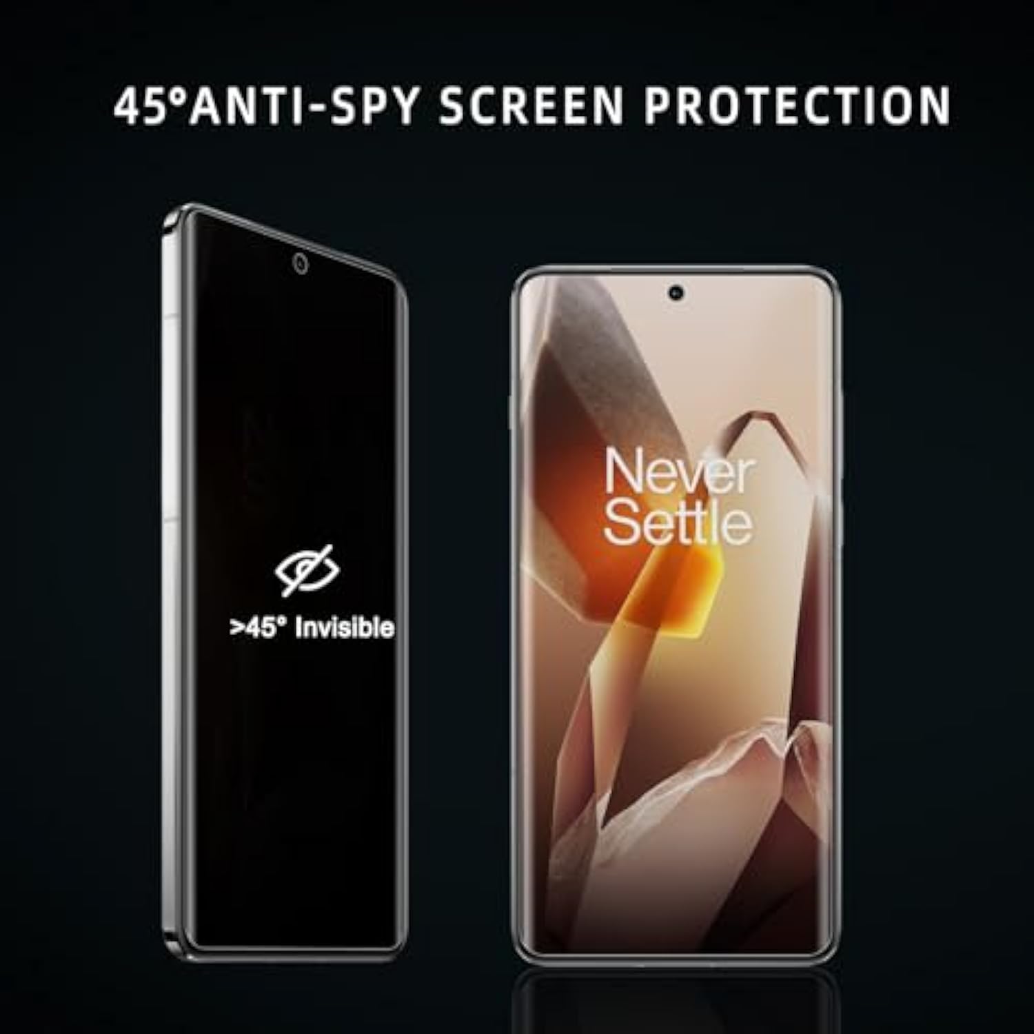 Privacy Screen Protector For One Plus 13, Flexible Tpu Protective Film [2+2 Pack] Camera Lens Protector [3D Full Coverage] [Anti-Spy] [Scratch-Resistant] For Oneplus 13