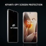Privacy Screen Protector For One Plus 13, Flexible Tpu Protective Film [2+2 Pack] Camera Lens Protector [3D Full Coverage] [Anti-Spy] [Scratch-Resistant] For Oneplus 13