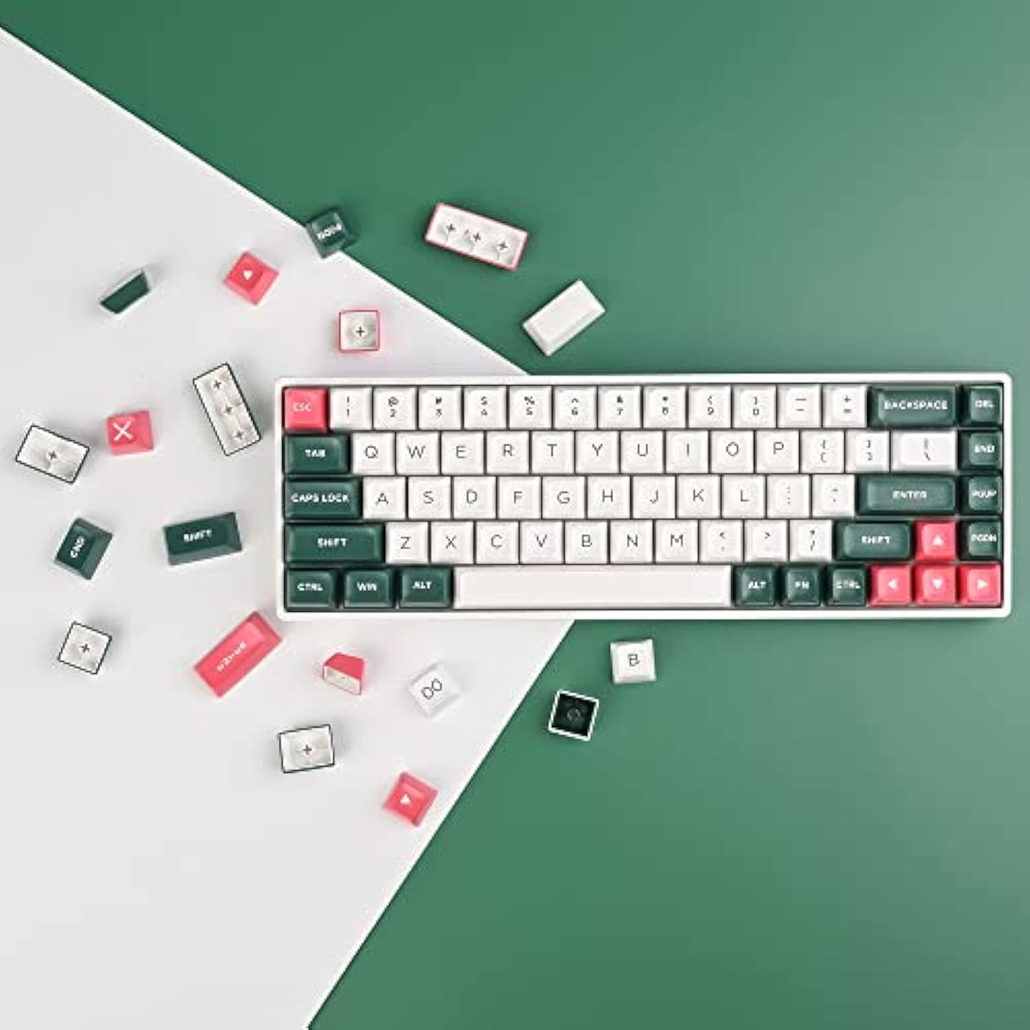 Pbt Keycaps Asa Profile Double Shot Full Key Caps Set Ansi Layout For Mechanic