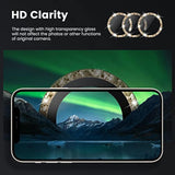 For Iphone 14 Pro / Iphone 14 Pro Max Camera Lens Protector, 9H Tempered Glass Camera Cover Screen Protector Metal Individual Ring Protector For Iphone 14Pro 6.1 Inch Iphone 14 Promax 6.7 Inch