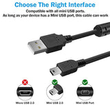 (2-Pack) Replacement Canon Mini Usb Data Transfer Cable (With Anti-Interference Magnetic Ring) Compatible With Canon Powershot/Eos/Rebel T7/Dslr/Elph Cameras And Vixia Camcorders (Ifc-400 Pcu)