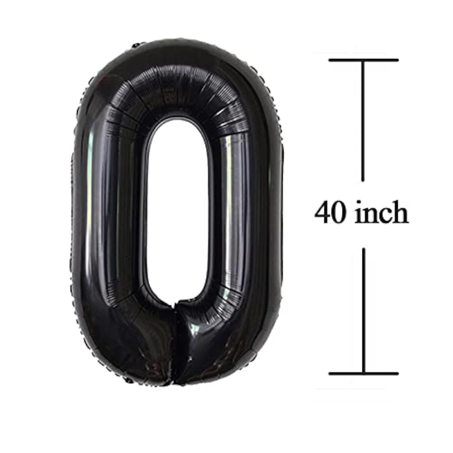 Giant Black 50 Foil Balloons for 50th Birthday or Anniversary Party Decorations