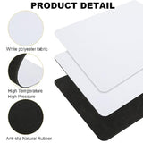 30 Pcs Sublimation Mouse Pad Blanks, White Mouse Pad For Heat Press Printing, Rectangular Sublimation Blanks Mousepad For Heat Transfer Crafts, With Non-Slip Rubber Base, 22 X 18 X 0.3Cm