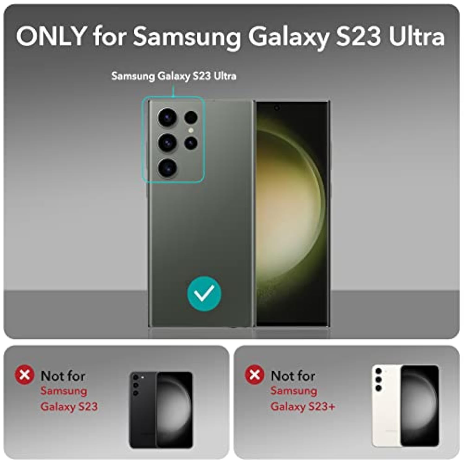 Boost Kickstand Case for Samsung Galaxy S23 Ultra Case, 3 Stand Modes