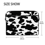 Laptop Bag Case Geometrical Animal Skin Cow Print Computer Protector Bag Travel Totes Briefcase With Shoulder Strap For Women Men Girl Boys