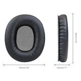 Replacement Earpads For Marshall Monitor Wireless/Wired Over-Ear Headphones (Do Not Fit Monitor Ii),Ear Pads Cushions With Noise Isolation Memory Foam,Soft Protein Leather-Black