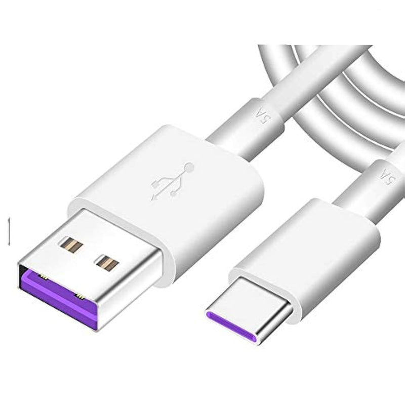 Super Charging Cable Replacement For Huawei P30 Pro 5A Supercharge Usb Type C Cable, 3.3Ft Super Fast Charge Type-C Cable For Huawei P20 Pro, Mate 20 Pro, Mate 10 Pro, P10 Plus, Mate 20 (White)