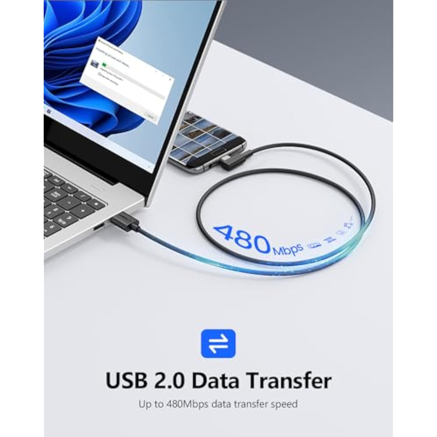 Right Angle Micro Usb Cable 3Ft [2 Pack], 18W 90 Degree Micro Usb Cable Fast Charging Usb 2.0 Data Sync Compatible For Samsung Galaxy S7 Edge S6 S5, Moto E6 5 4, Lg-Black