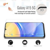 Galaxy A15 Hd Clear Tempered Glass Screen Protector + Camera Lens Protectors, [2+2 Pack] [3D Glass] [Anti-Glare] [Bubble-Free] Screen Protector Glass For Samsung Galaxy A15 5G/4G