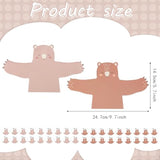 36 Sets Bear Thank You Note Cards Bear Hug Funny Greeting Cards With Envelope Stickers For Woodland Animal Birthday Party Supplies(Classic Style)