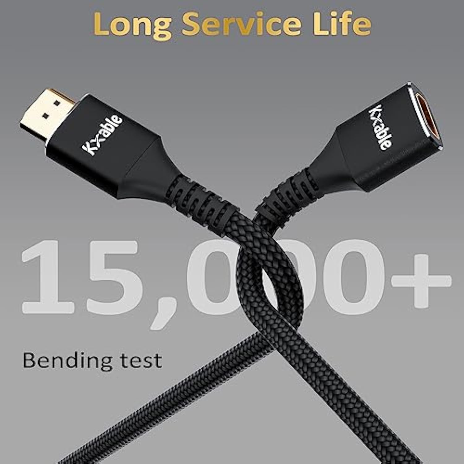 8K Hdmi Extension Cable (2 Pack, 4Ft+4Ft), Hdmi 2.1 Ultra High Male To Female