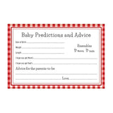 Bbq Baby-Q Predictions And Advice Baby Shower Cards - 24 Count
