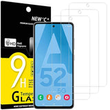 3 Pack Designed For Samsung Galaxy A52, A52 5G, A52S 5G Screen Protector Tempered Glass, Case Friendly Anti Scratch Bubble Free Ultra Resistant