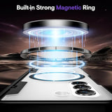 For Z Fold 5 Case [Compatible With Magsafe], With Hinge Protection And Built-In Screen Protector Magnet Magnetic Translucent Cover For Samsung Galaxy Z Fold 5 (Black)