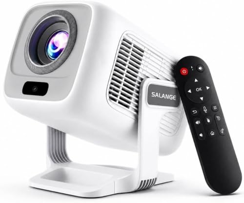 [ Auto Focus / 1080P Native ] Mini Projector 4K, 250 Ansi Lumens, Short Throw Projectors With Wifi And Bluetooth 5.4, Built-In Apps, Outdoor Movie Projector Portable Proyector (2026 Upgrade, White )