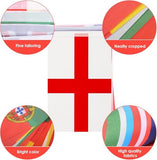 48 Countries String Flags Banner for Party Decor, 1 Pack International Flags Bunting Banner - Double Sided Fabric Flags for Olympic Bar Sports Club School Garden Decor (7.9" x 11"- 68.9 Ft)