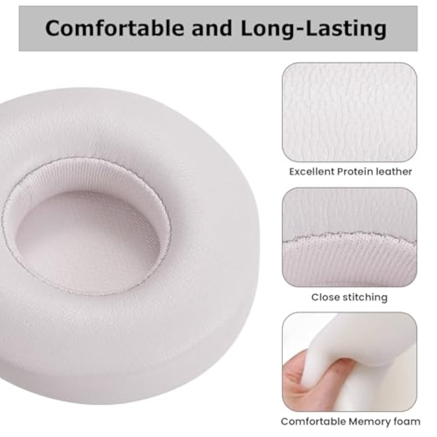 Replacement Earpads Cushion, Ear Pads Cover For Beats Solo 4 On Ear Headphones By Dr. Dre 1 Pair (Pink)