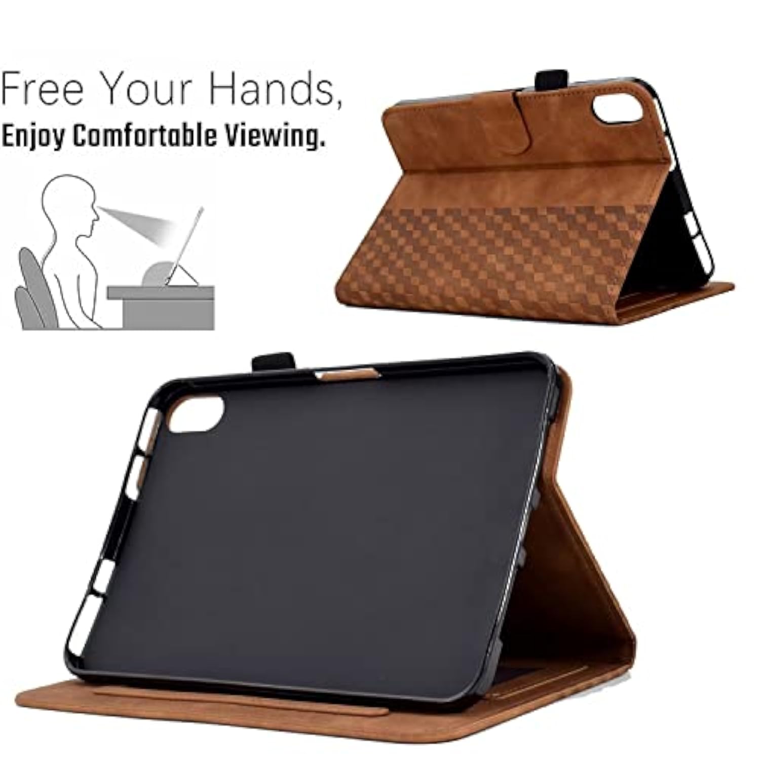 For Ipad 10Th Generation Case 10.9 Inch 2022 Release, Suede Leather Wallet Cas