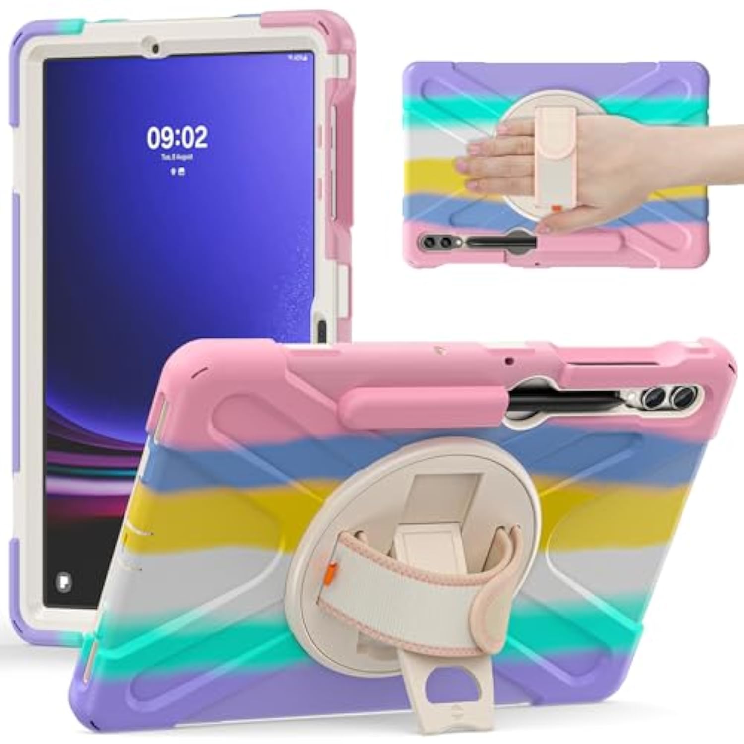 Case For Galaxy Tab S8 Plus 2022, S7 Fe 2021, S7 Plus 2020 12.4" Inch, With Pe