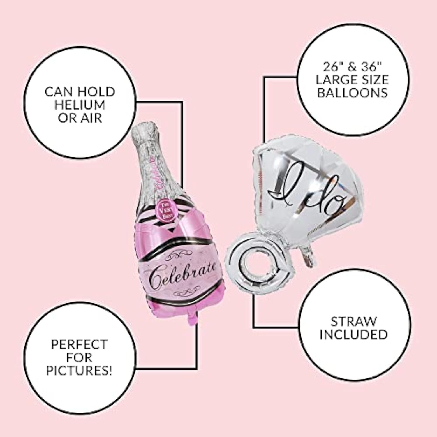 28Pc Bachelorette Party Decorations Kit For Bride To Be, Bridal Shower Decorations, Engagement Party – Balloons, Sash, Foil Backdrop Curtain (Purple)