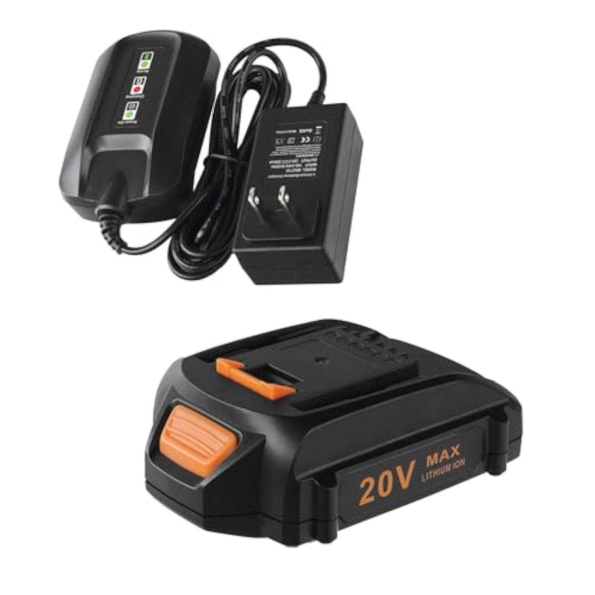 20V Lithium Battery & Charger Kit WA3525 WA3732 for Worx Tools