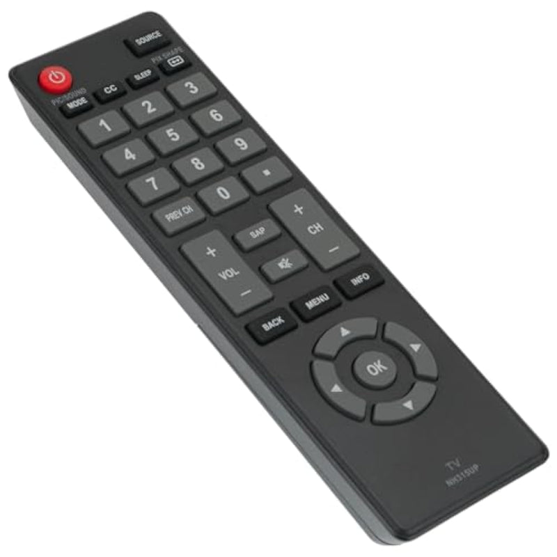Nh315Up Remote Control Replace Fit For Sanyo Led Lcd Tv Hdtv Fw50D48F Fw32D06F Fw40D36F Fw43D25F Fw50D36F Fw55D25F Fw32D06F-B Fw32D06Fb
