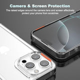 For Iphone 16 Pro Max Clear Bumper Frame No-Back Case, Slim Fit Ultra-Light Anti-Yellowing Transparent Protection Heat Dissipation Bezel Phone Cover Case 6.9" 2024