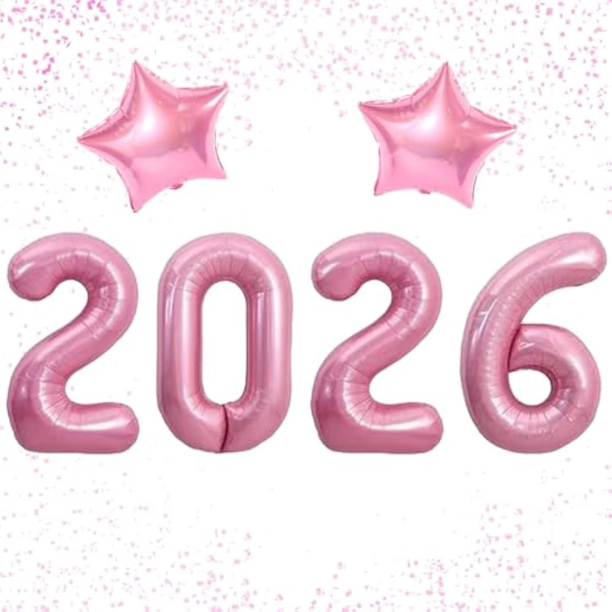 40 Inch Candy Pink 2026 Number Balloons for New Year Party and Celebrations