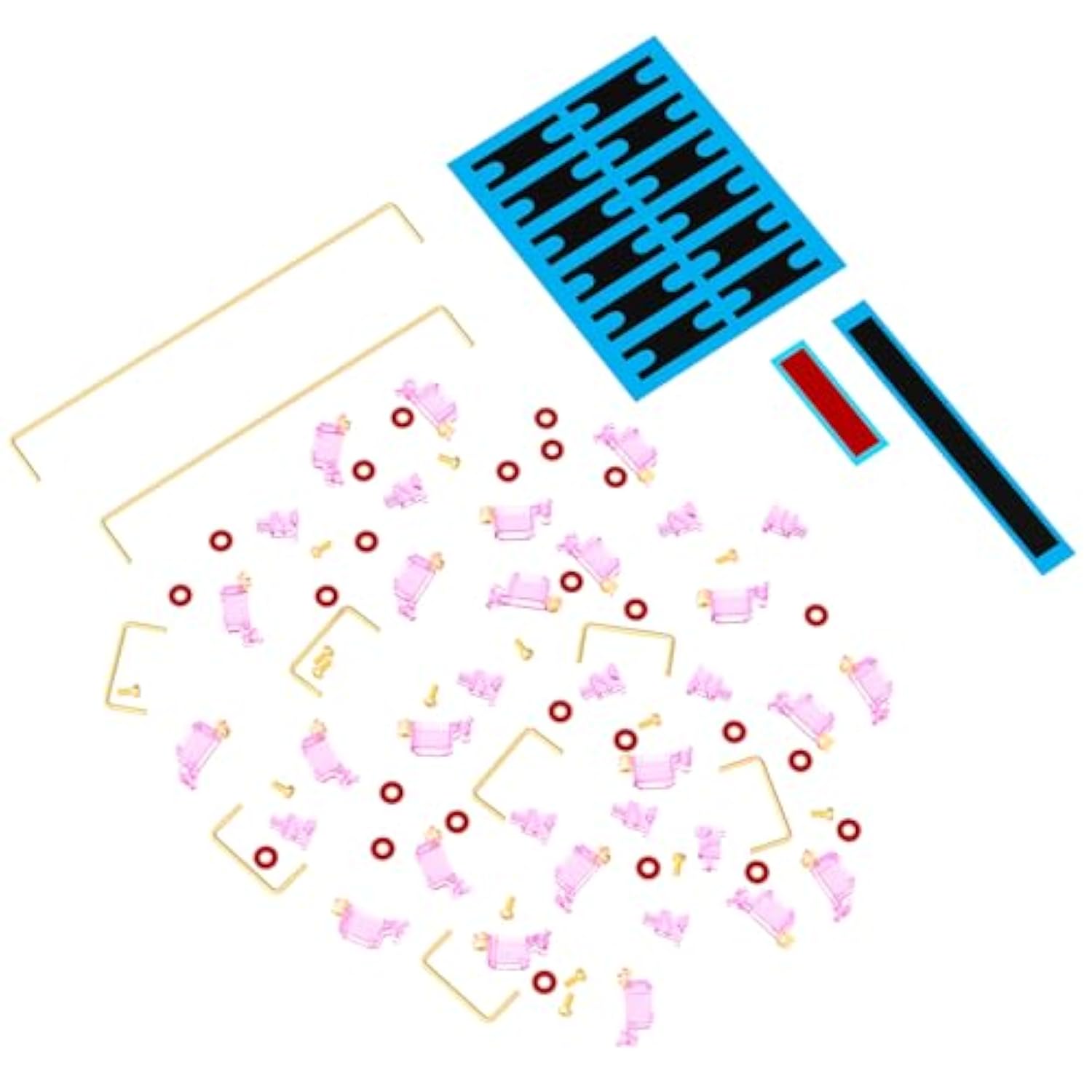 Stabilizer V2, Screw In Stabilizers With 2U 6.25U 7U Wires, Pcb Mount Keyboard