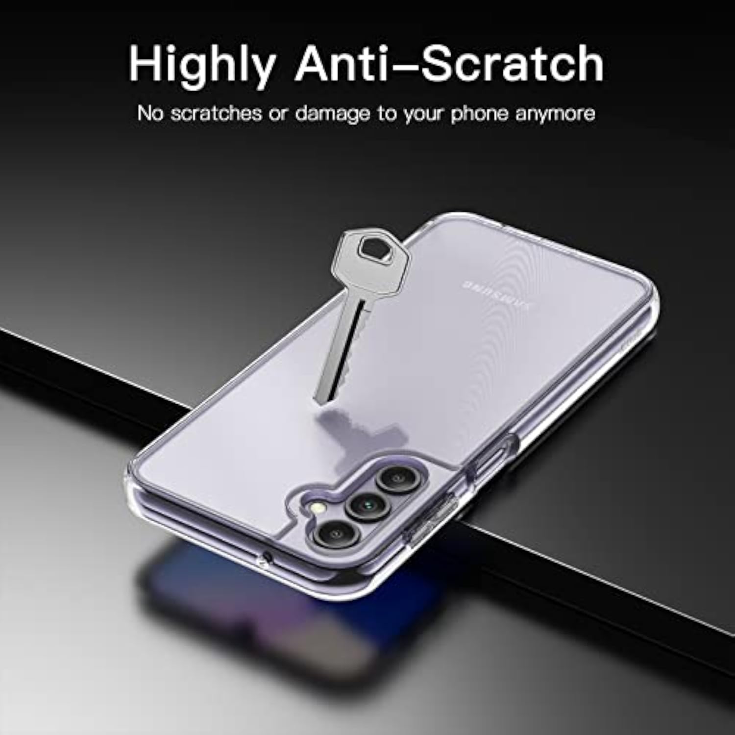 Clear JETech Case for Samsung Galaxy A14, Anti-Yellowing