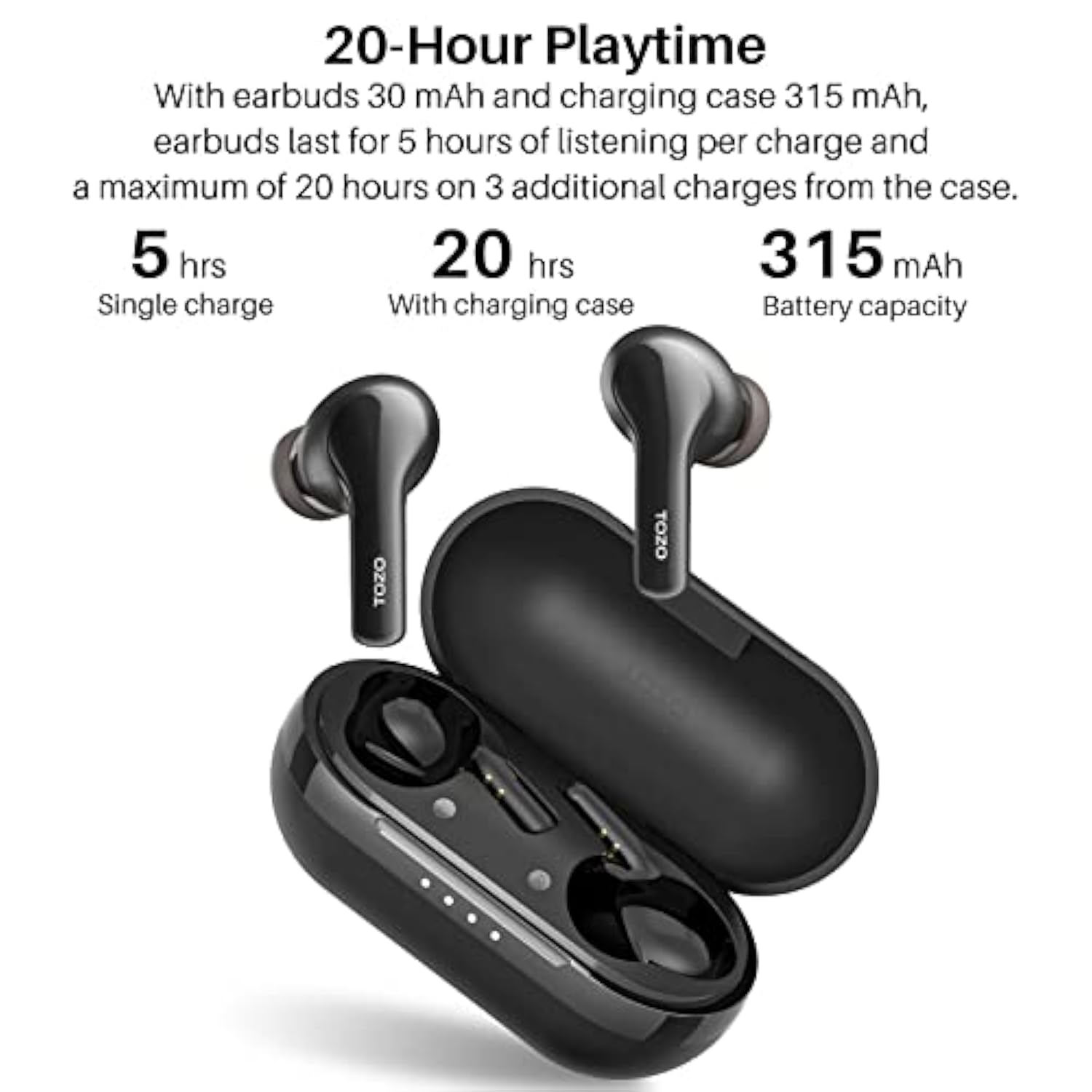 A2 Mini Wireless Earbuds Bluetooth 5.3 In Ear Light-Weight Headphones Built-In
