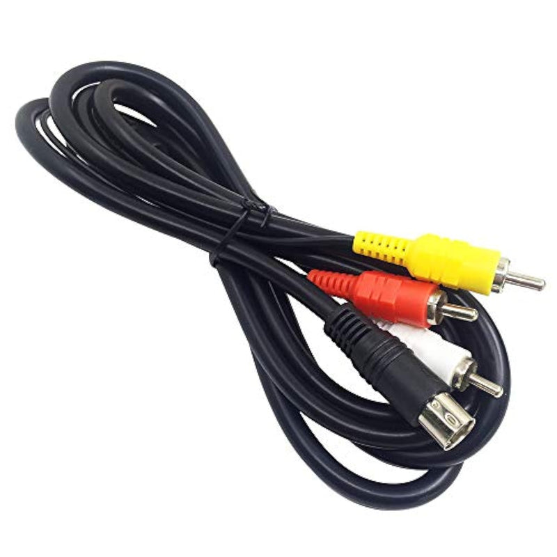 6 Feet Standard Av Cable Rca Connection Cord Compatible Sega Genesis 2 & 3