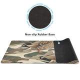 Duck Camo Camouflage Gaming Mouse Pad Large Mousepad Extended Computer Keyboard Desk Pad Non-Slip Desk Mat For Work Office, 31.5 X 15.7 In