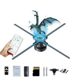 3Dhologramfan,85Cm 3D Hologramfan Projector Holographic Christmas Tree Advertising Display With Remote And Bluetooth And Splicing,1500+ Video Library For Signs,Bar,Party Halloween