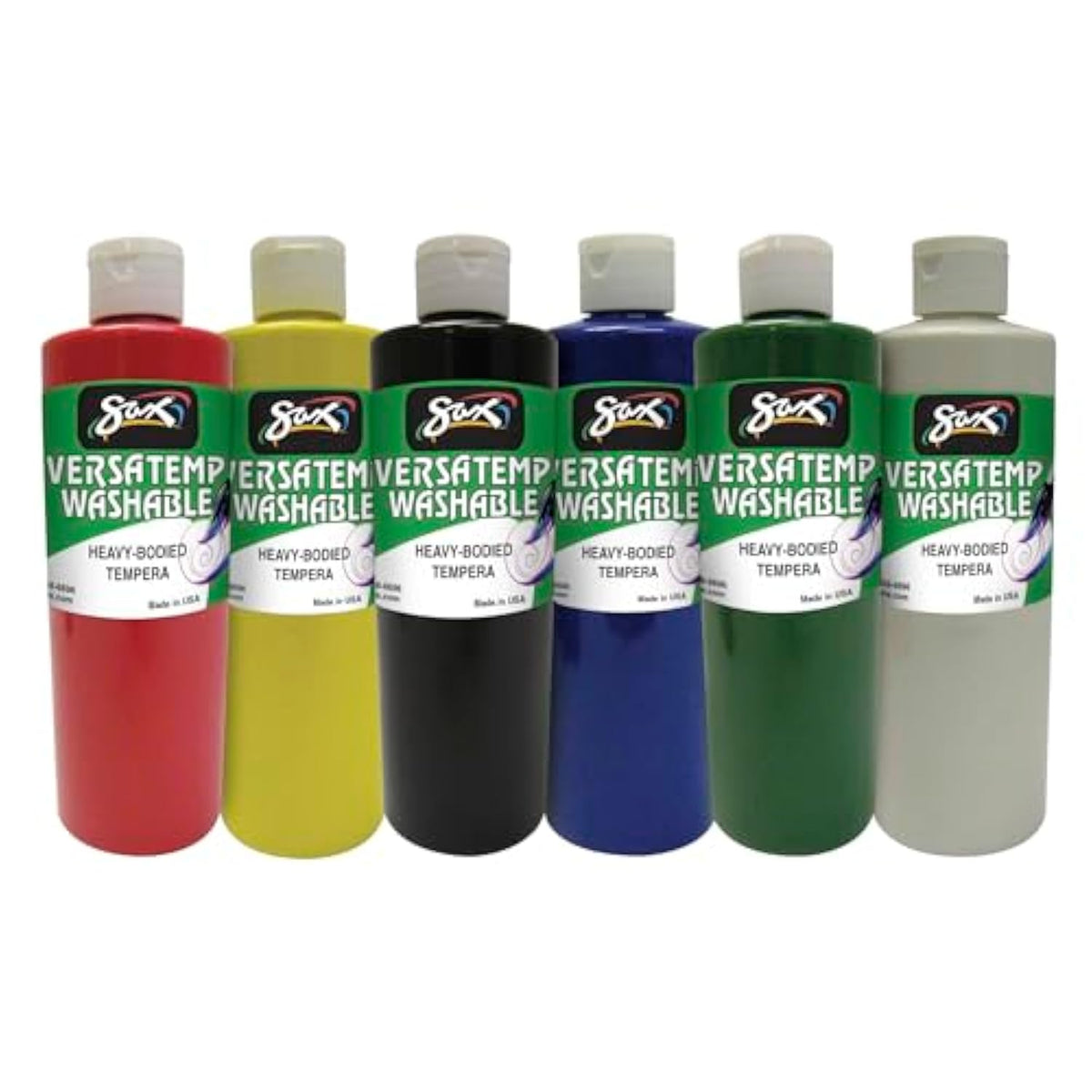 Washable Versatemp Heavy Bodied Tempera Paints, Assorted Colors, 6 Quarts
