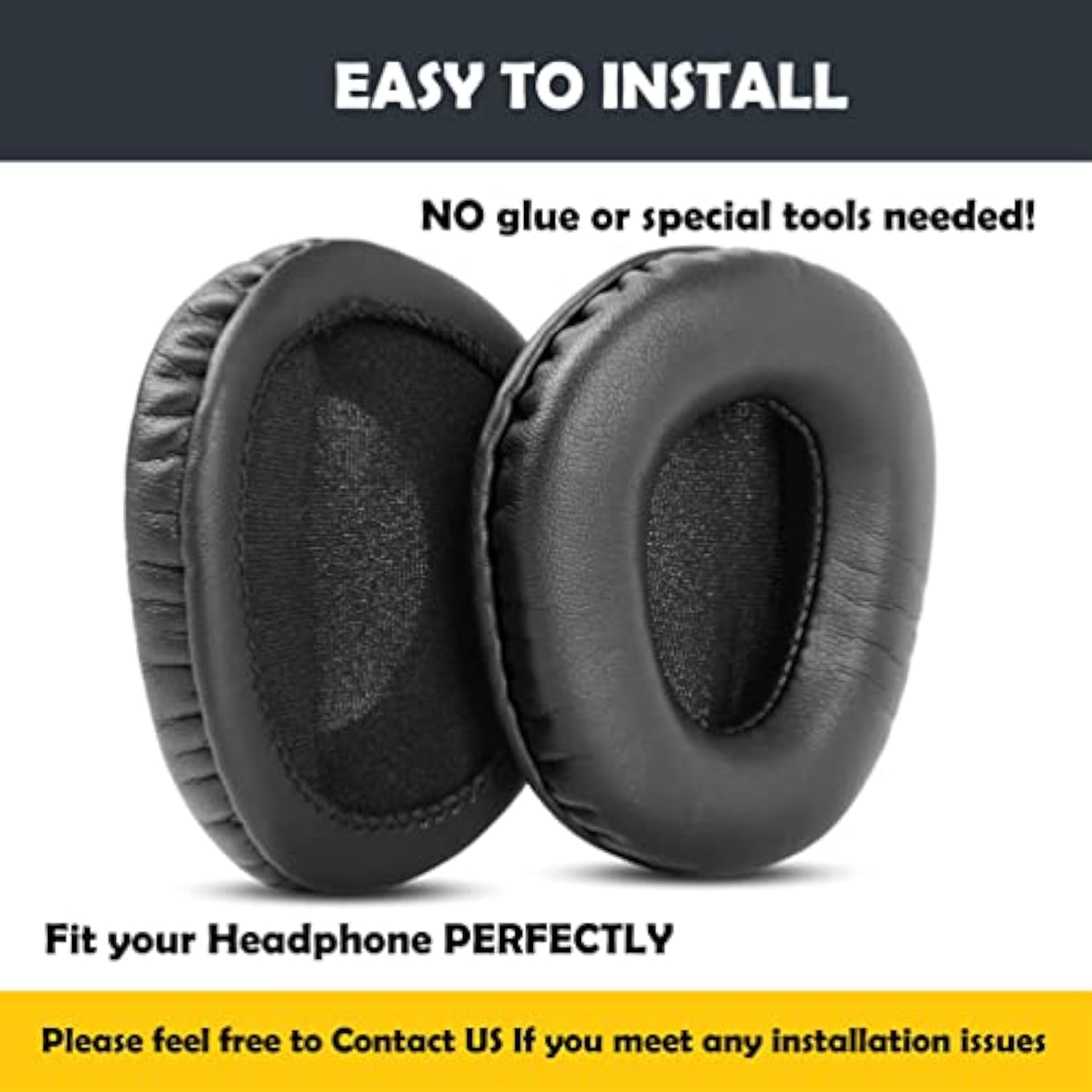 Earpads Replacement Cushion Compatible With Beyerdynamic Dt131, Dt231, Dt231Pro, Dt235, Mmx1, Mmx2 Headphones Premium Ear Pads With Softer Protein Leather/Memory Foam