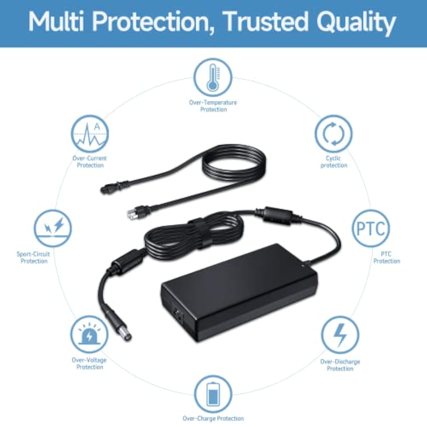 Laptop Charger Fit For Dell Alienware 13 15 17 M15 M17 R1 R2 Series; Inspiron