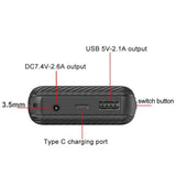 Portable Charger, Heated Gilet Vest Jacket Power Bank 7.4V 3A Usb, 20000 Mah Dc 3.5Mm Portable Battery Bank, Battery Pack For Iphone,Samsung, Huawei, Heated Clothes 1Pack
