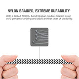 3.5Mm Stereo Audio Cable Extension Male To Male Nylon Braided 10Ft/3M Tangle-Free Aux Cable For Headphones, Ipods, Iphones, Ipads, Home/Car Stereos And More (Black)