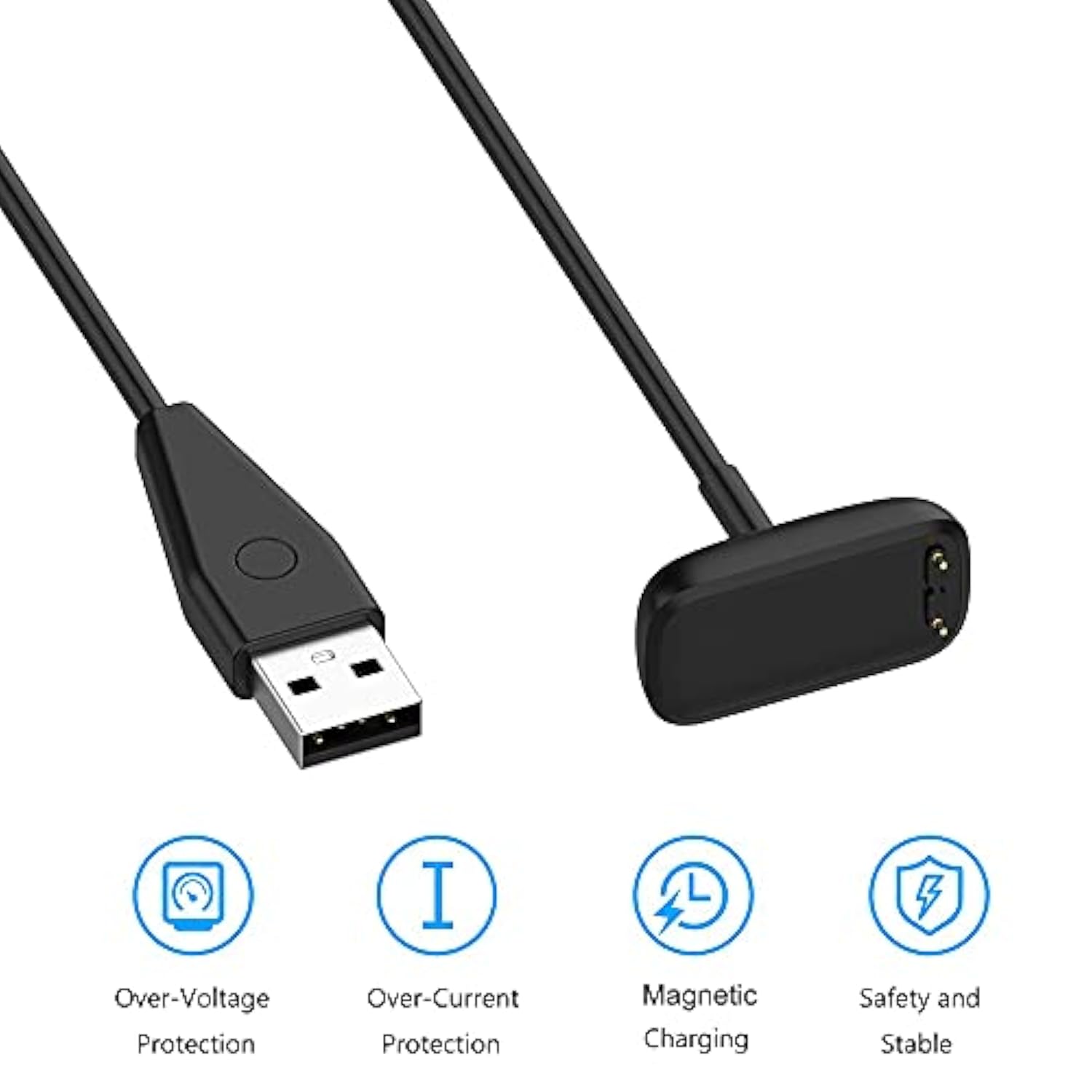 Charger For Fitbit Charge 5, Replacement Usb Charging Cable Dock Cord With Res