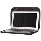Laptop Sleeve 14 Inch Foldable Slim Case Lightweight Bag Notebook Computer Carrying Flip Cover (Black)