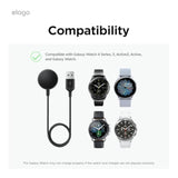 elago GW2 Compatible with Samsung Watch Charger for Galaxy Watch 4/4 Classic / 3 / Active(40~46mm)-[Black] [Charging Cable Not Included]
