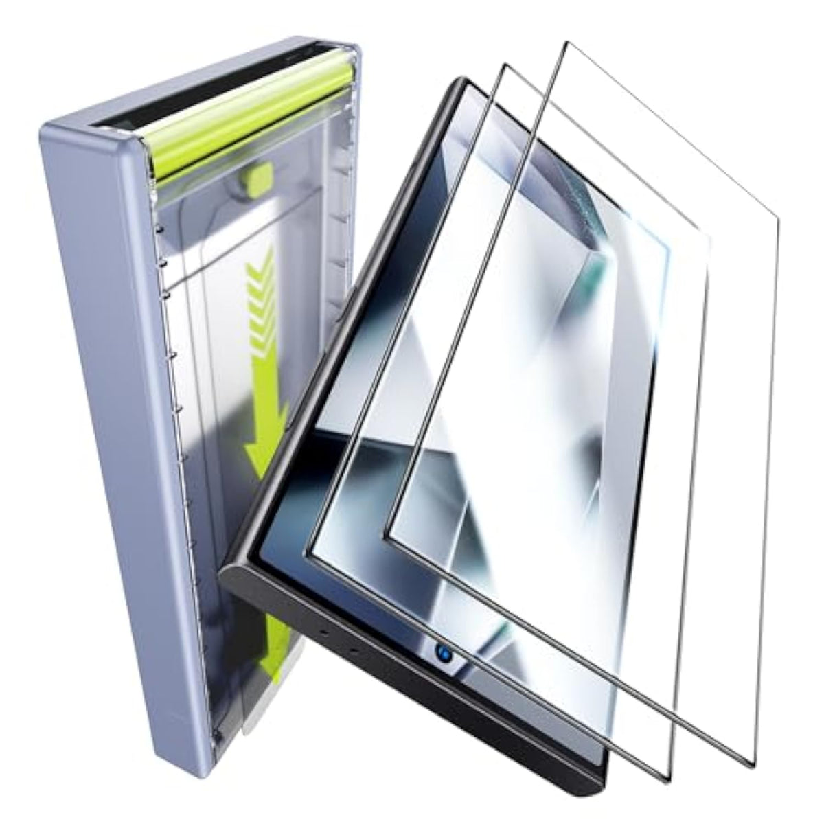 For Samsung Galaxy S24 Ultra Screen Protector [9H+ Tempered Glass] [Auto Dust-Remove ? Zero Bubble] [Sensitive Fingerprint Unlock] Diamond 8K Hd 10X Durable Film 6.8 Inch- 2 Pack