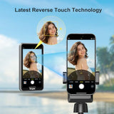 Touchscreen Monitor, Magnetic Phone Vlog Selfie Monitor Screen, Syncing iPhone Back Camera Selfie Screen with Shutter & Zoom Control, Supports iPhone