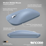 Incase Modern Mobile Mouse – Designed by Microsoft – Lightweight, Precision Navigation, Right/Left Hand Use, Scroll Wheel, BlueTrack Technology, Wireless Bluetooth for Mac/Windows/8/10/11 (Ice Blue)